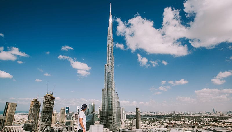 Sicht auf den Burj Khalifa