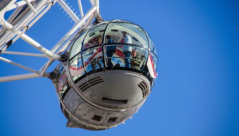 Glas-Gondel des London Eye