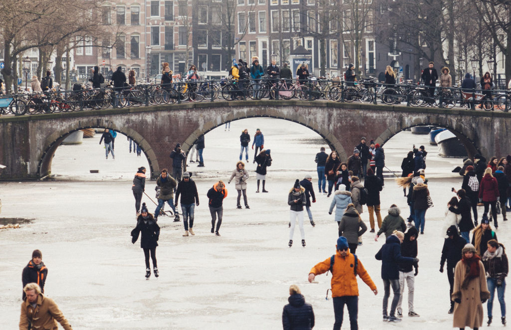 Eislaufen in Amsterdam
