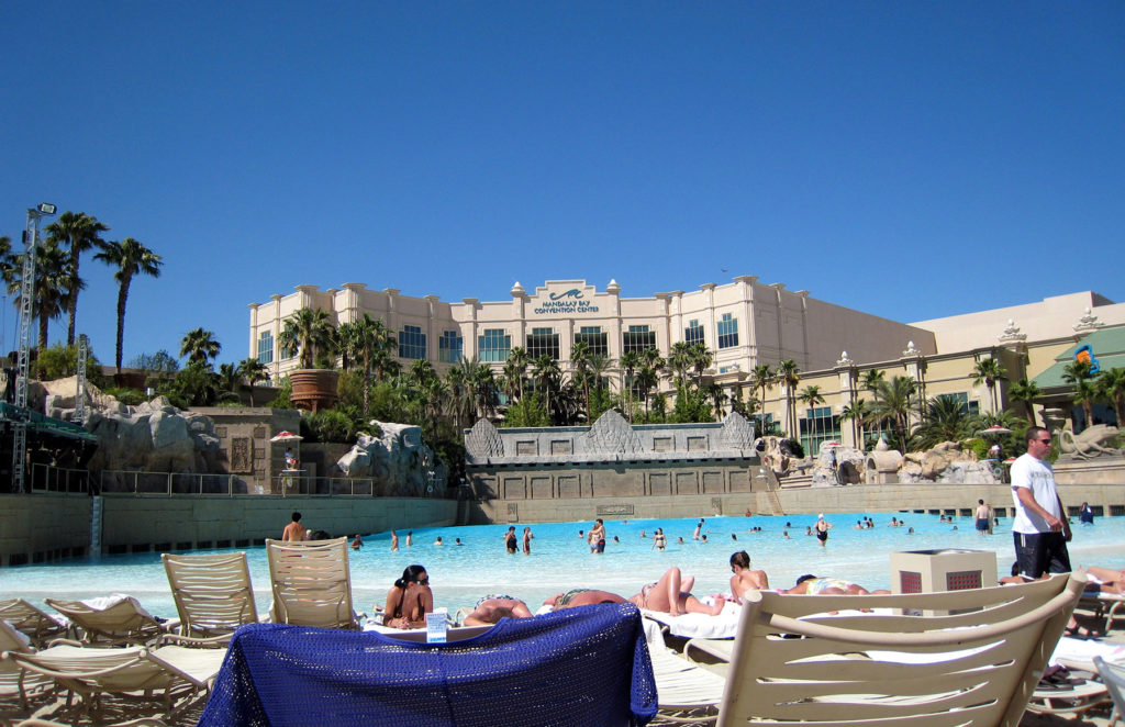 Spend a day swimming at Mandalay Bay Beach.