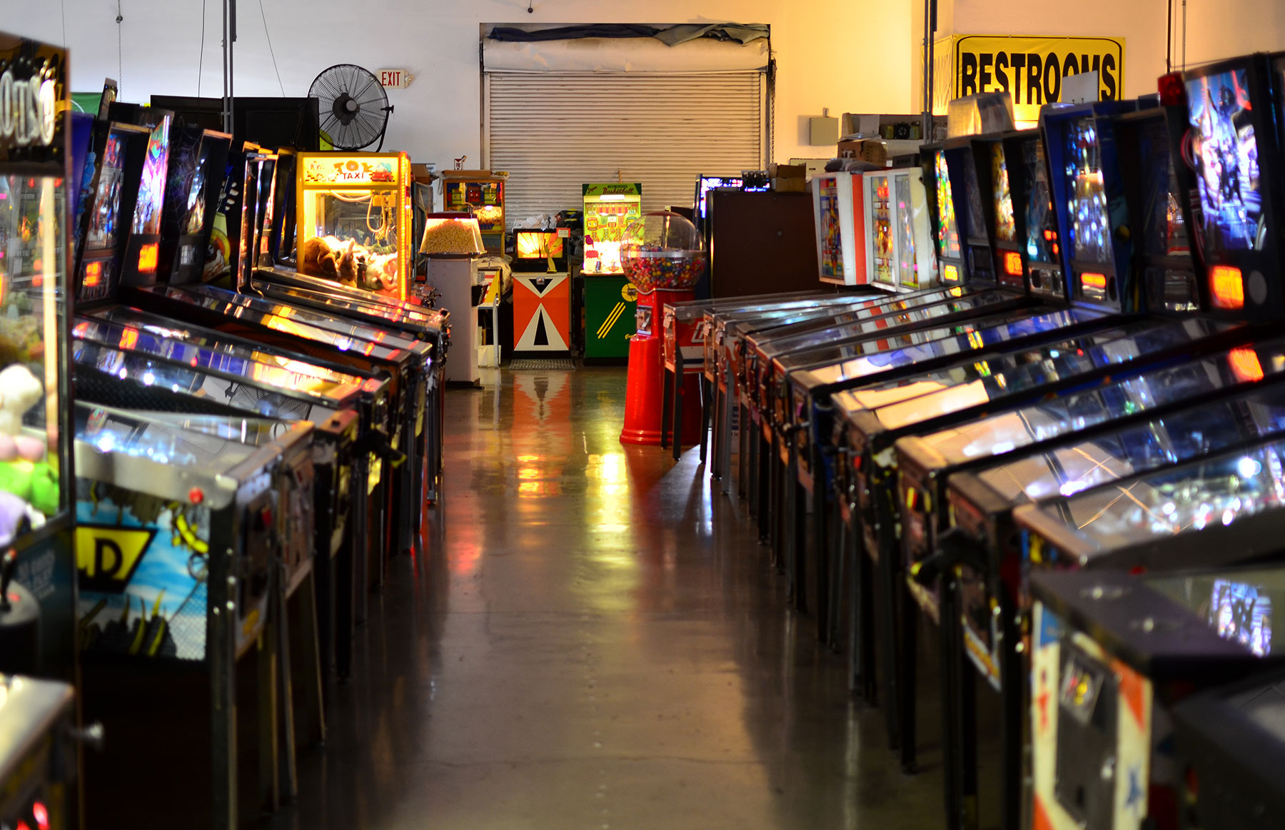 Spend time playing in the Pinball Hall of Fame.
