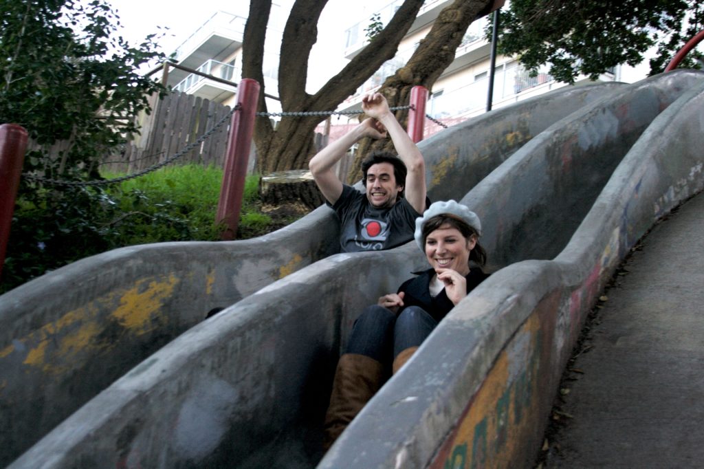 Slither down the Seward Street Slides