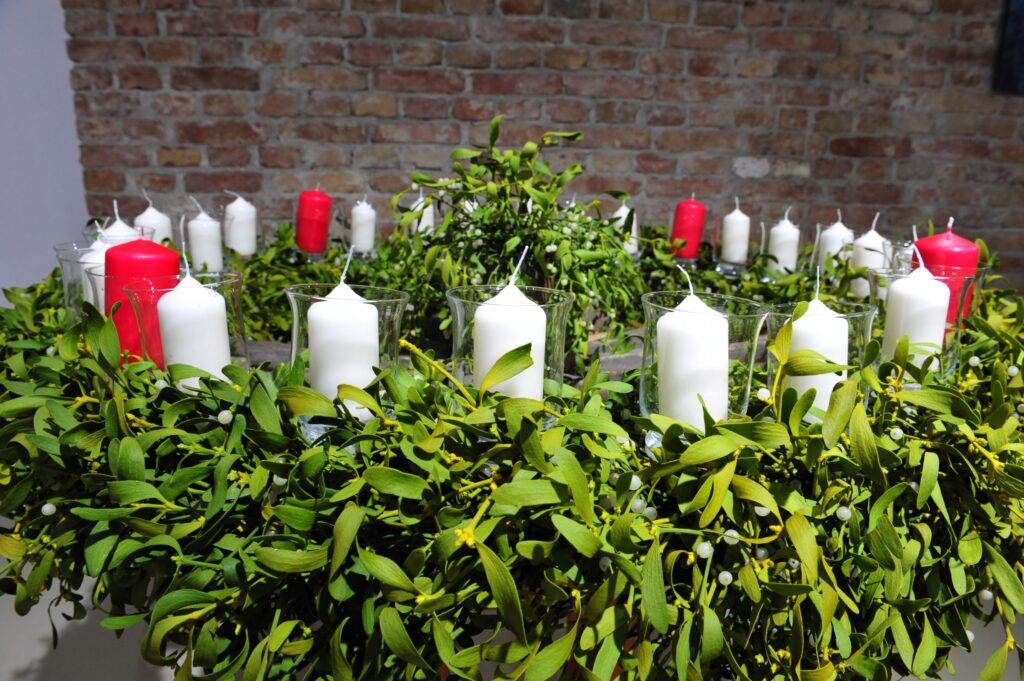 Advent Wreath with 24 candles